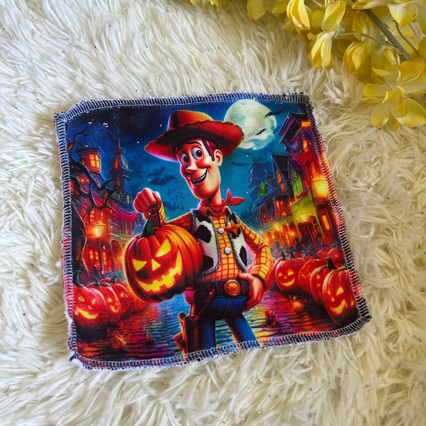 Débarbouillette personnage Halloween