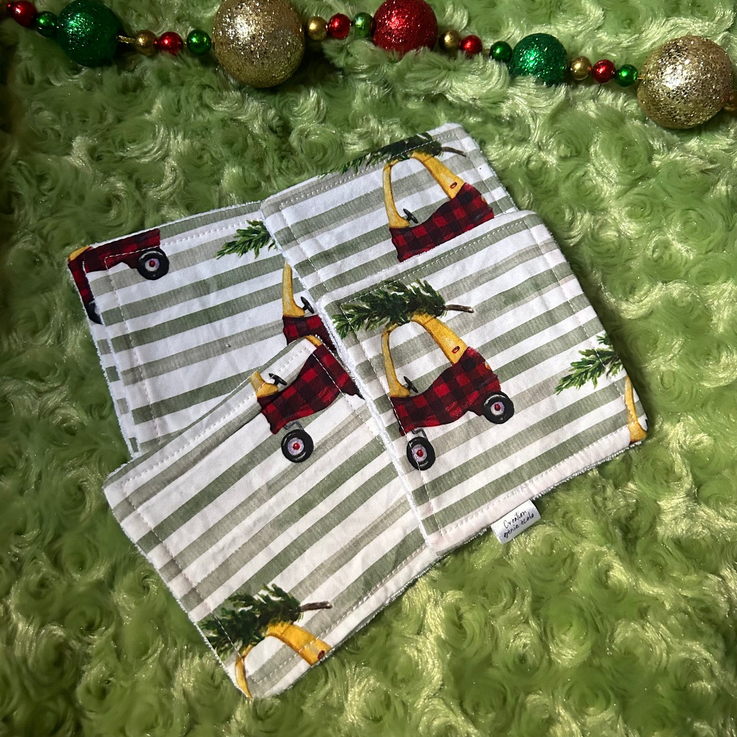 Tampon démaquillant Noël