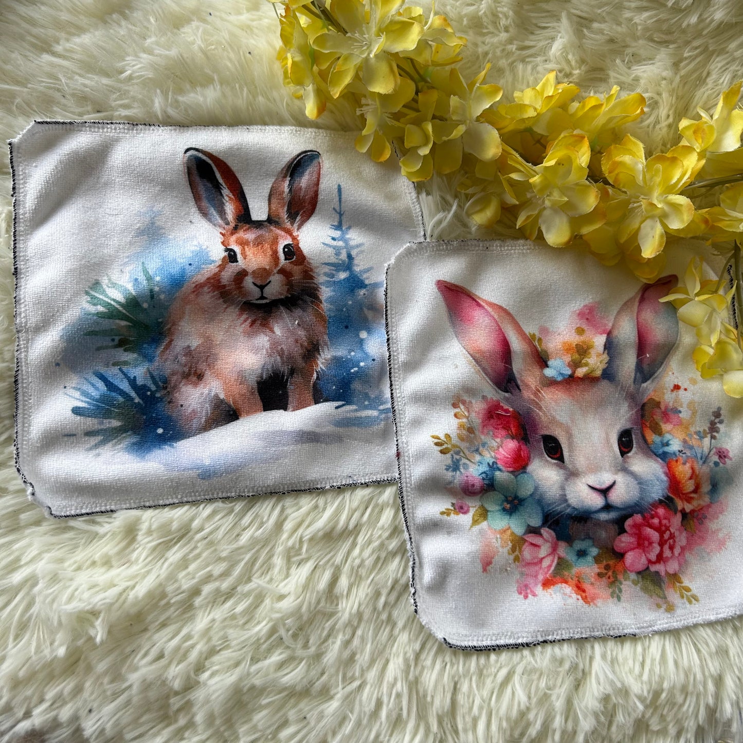 Débarbouillette lapin