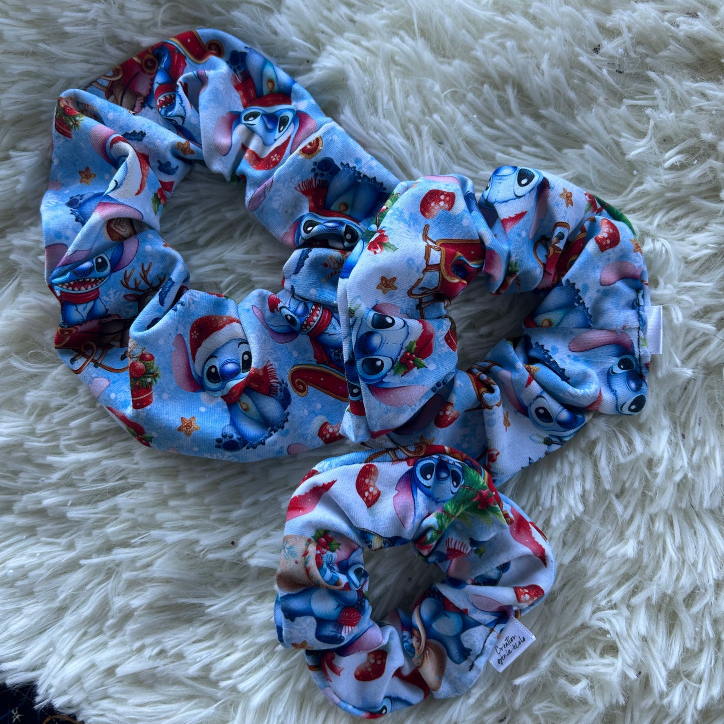 chouchou noel extraterestre bleu