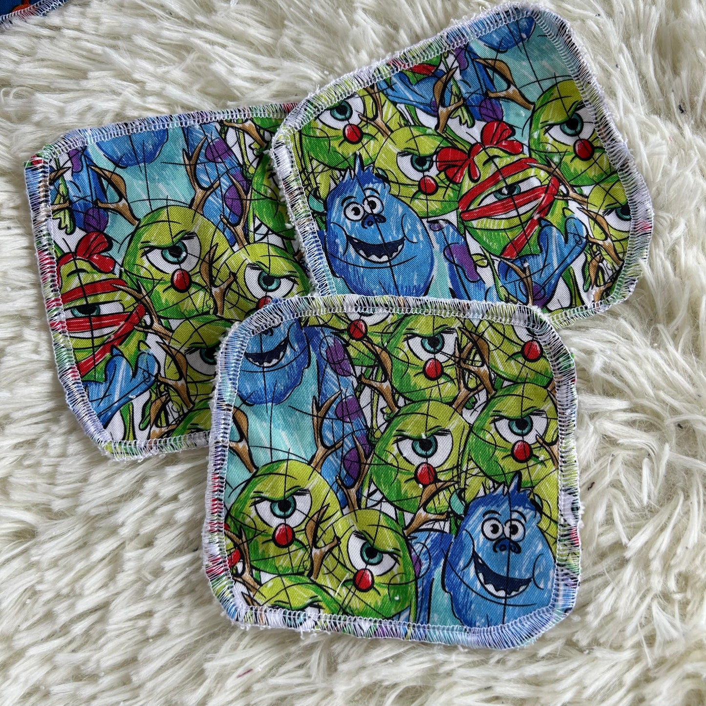 Tampon démaquillant noel