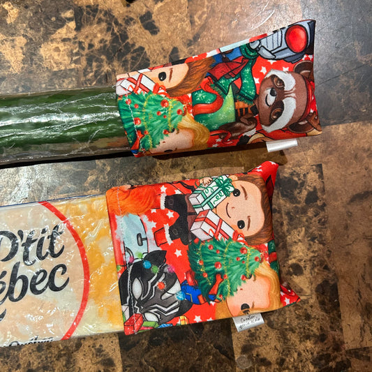 Bout de concombre/fromage super héros Noël