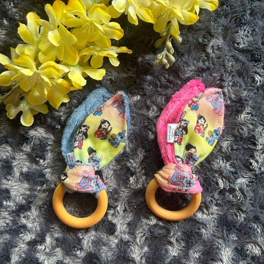 Jouet de dentition extraterrestre bleu