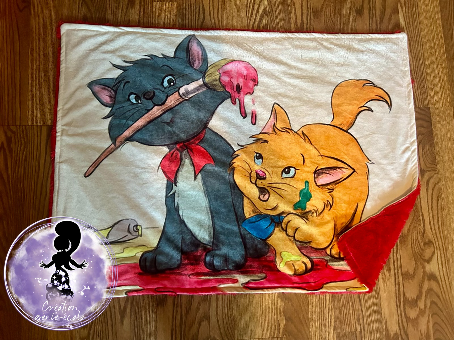 Doudou 30x40 chat fourrure