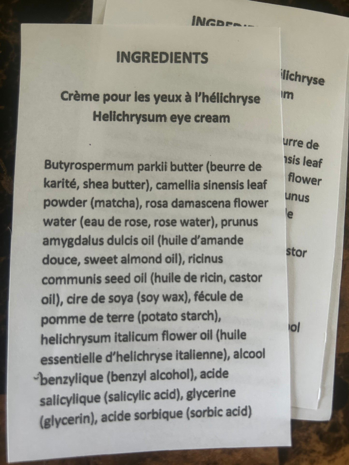 Creme pour les yeux Beauty eco