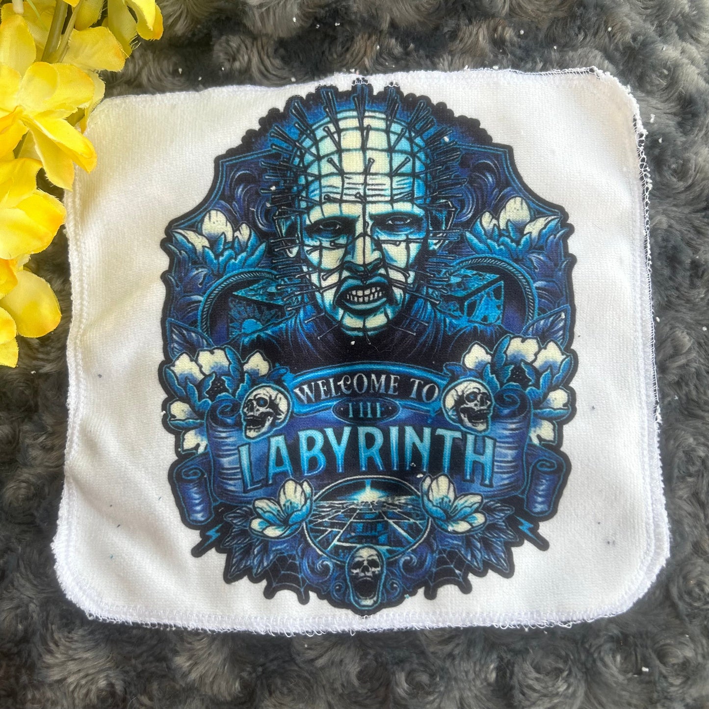 Débarbouillette personnage tueur Halloween