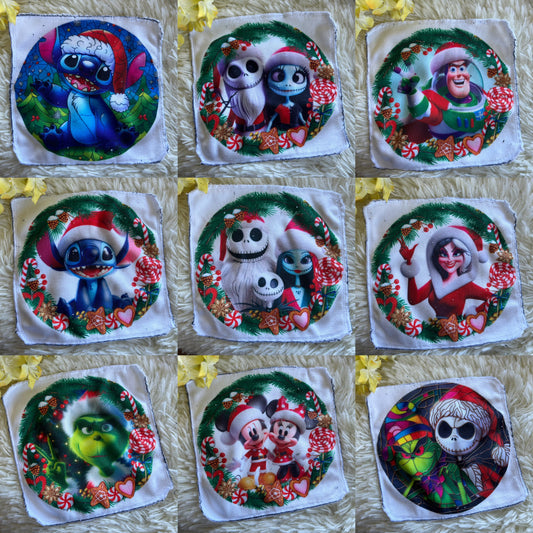 Débarbouillette personnage noel