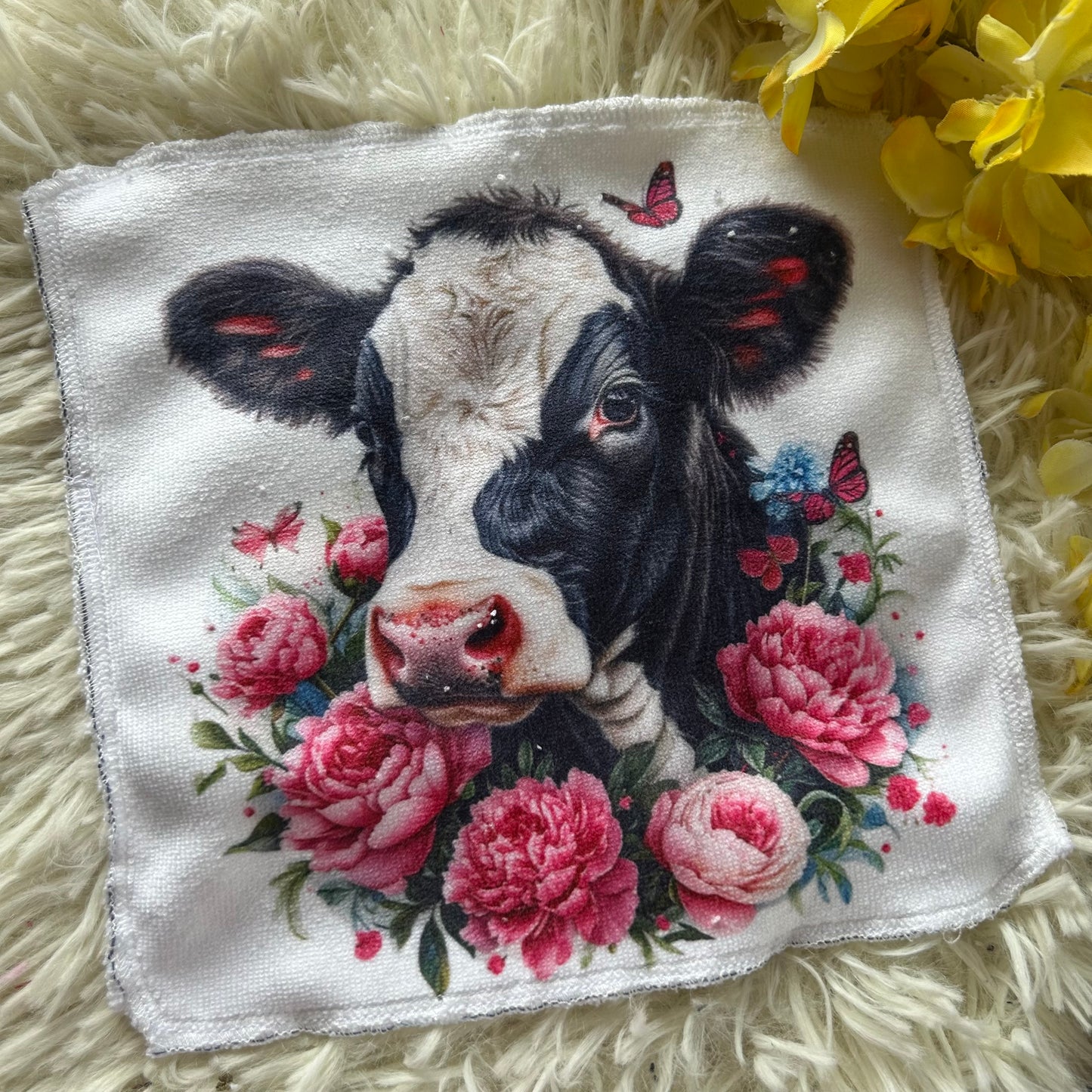 Débarbouillette vache