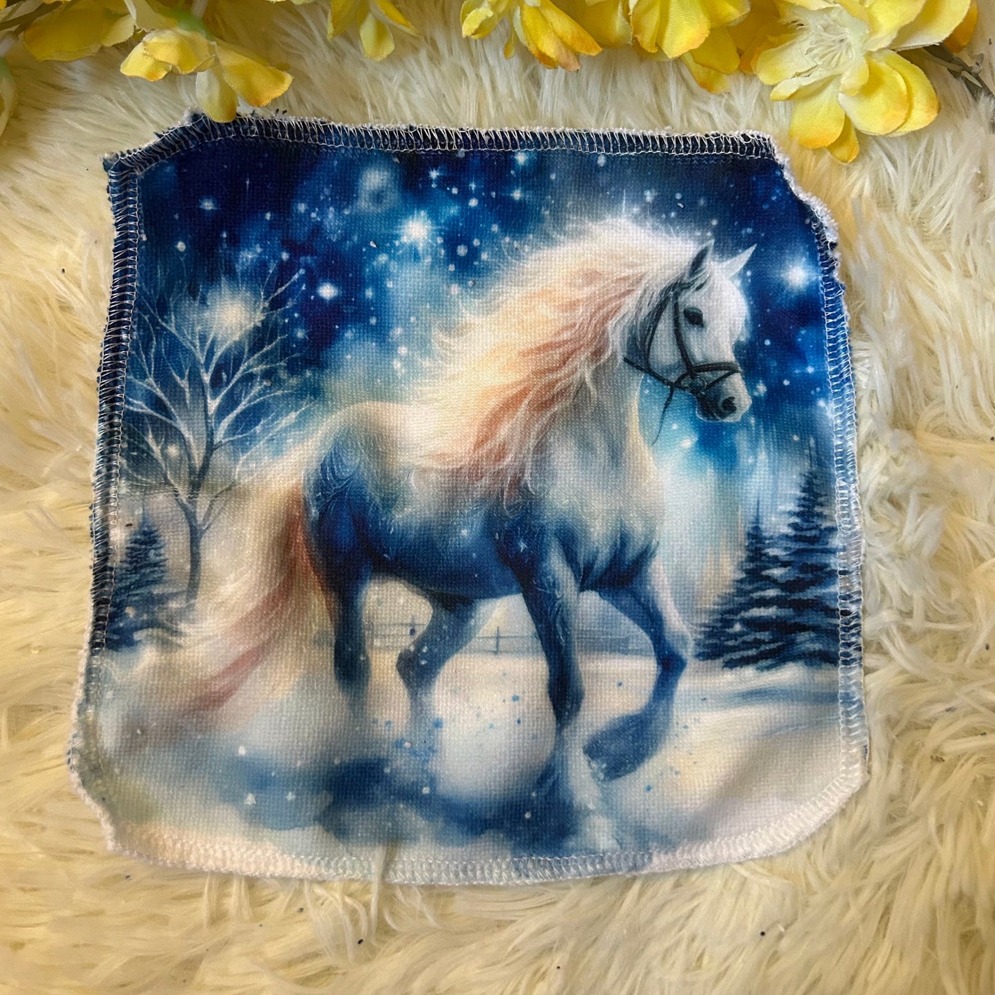 Débarbouillette animaux hivers