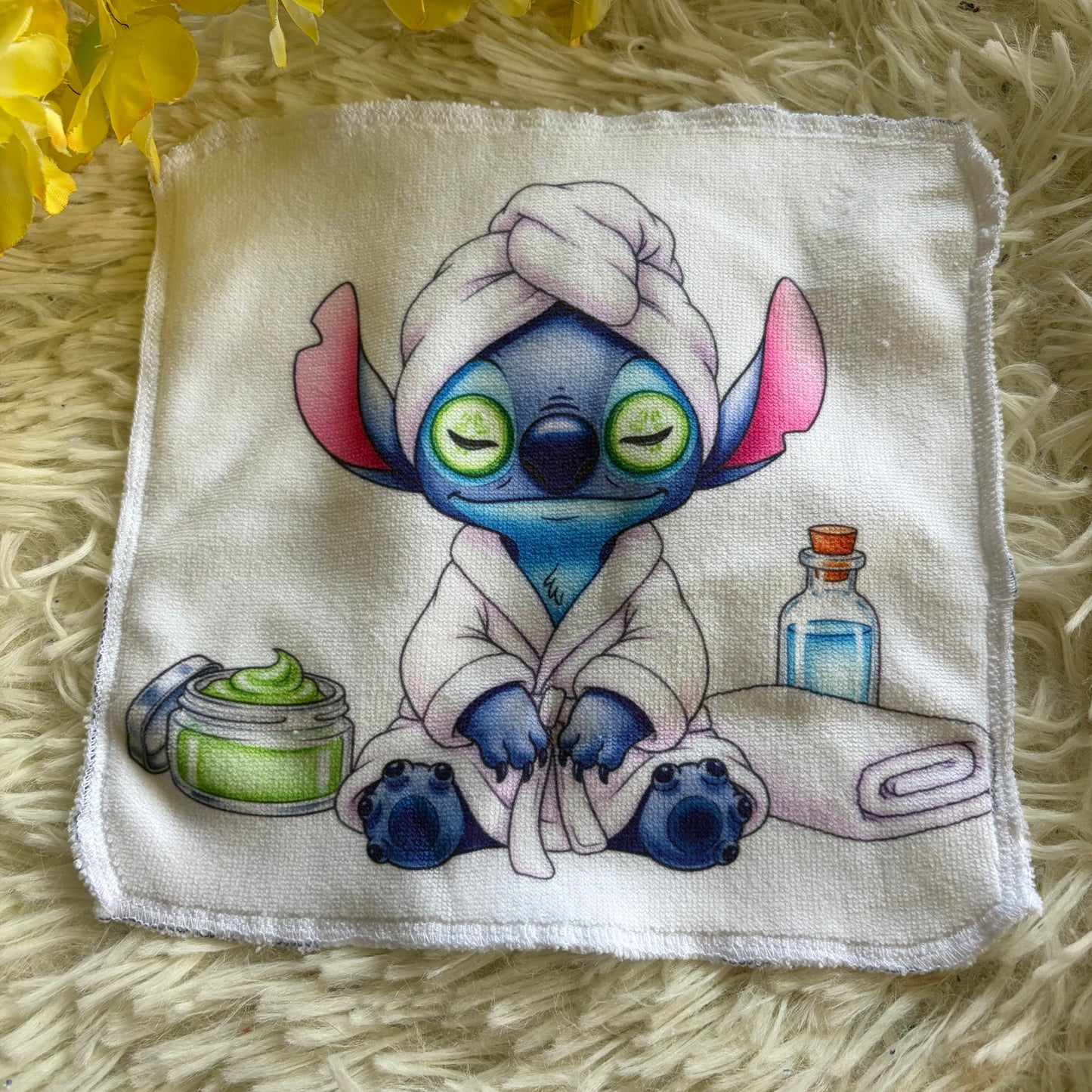 Débarbouillette extraterrestre bleu spa