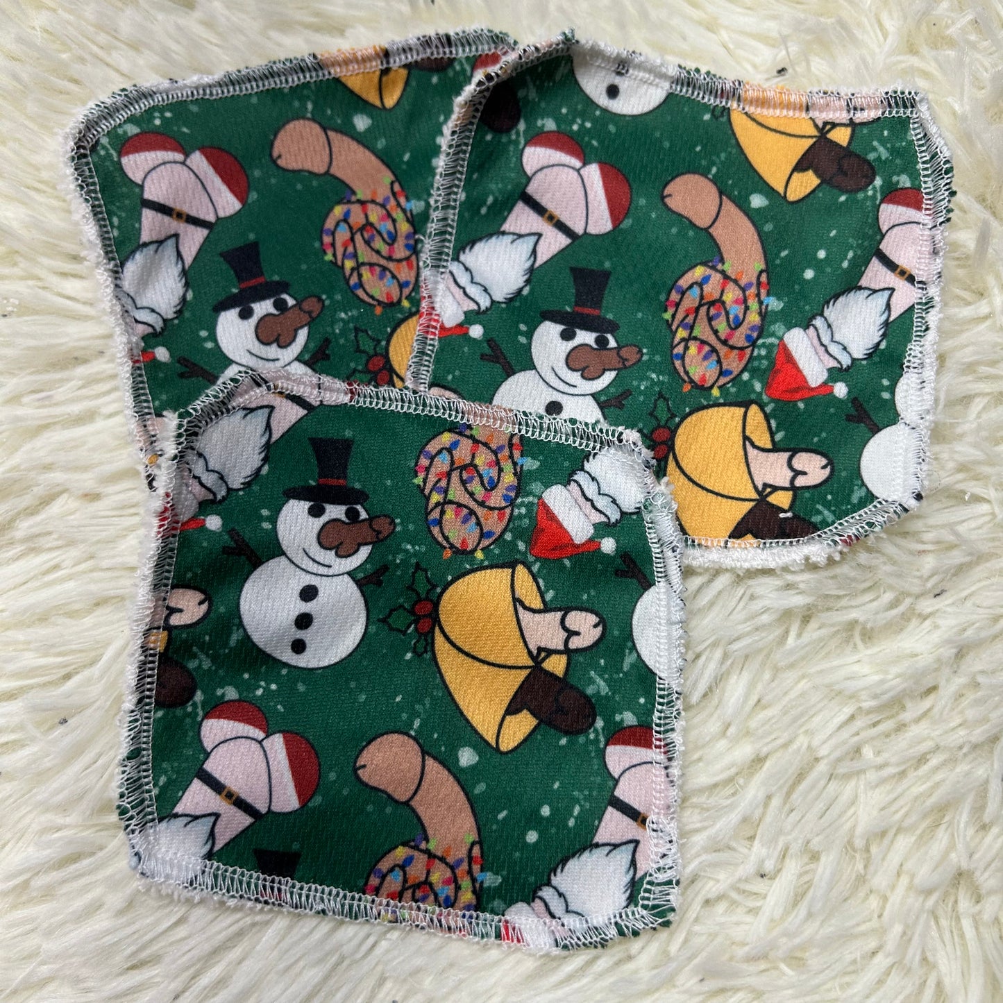 Tampon démaquillant penis noel