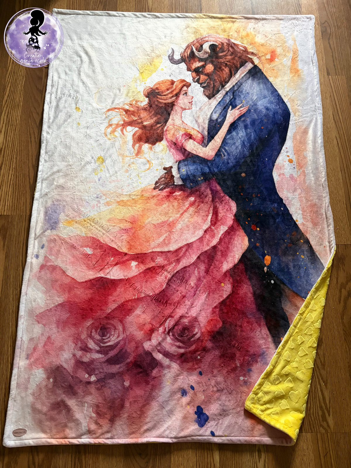 Doudou 40x60 princesse belle