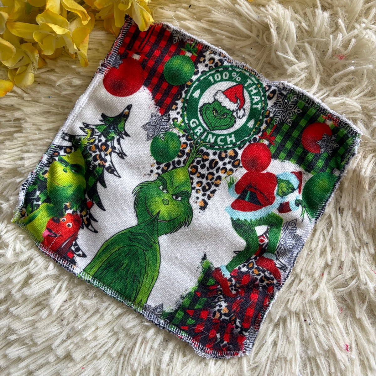Débarbouillette  grincheux noel
