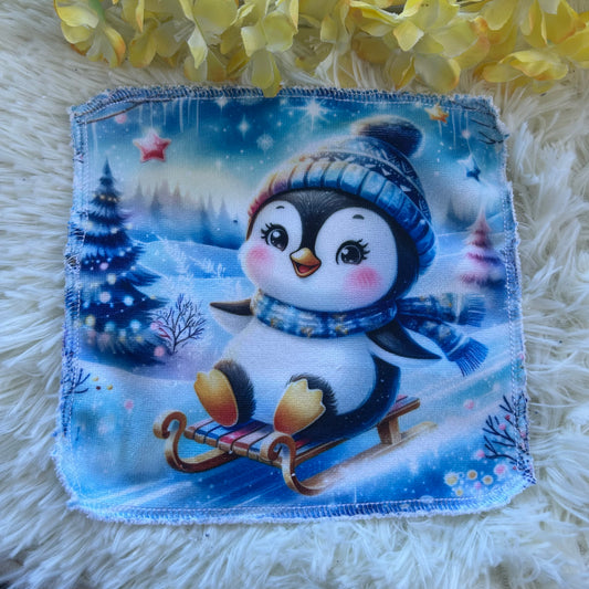 Débarbouillette pingouin