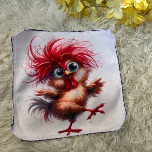 Débarbouillette poule