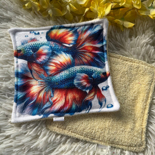 Débarbouillette premium poisson