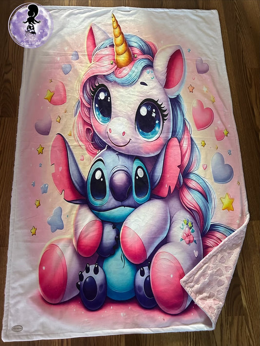 40x60 doudou licorne