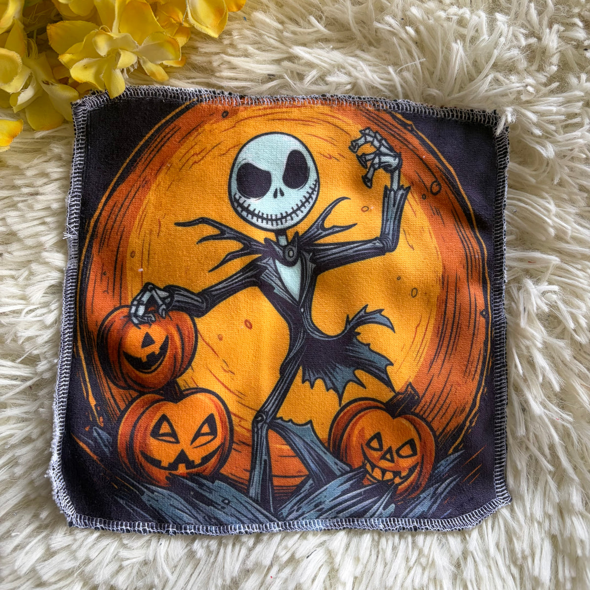 Débarbouillette personnage Halloween jack