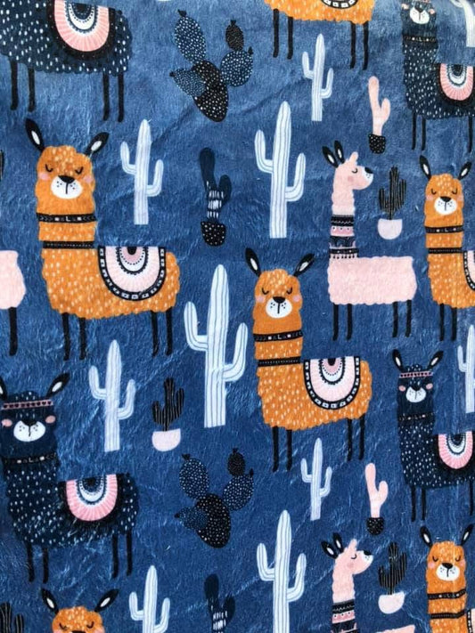 Serviette hygiénique lavable lama minky