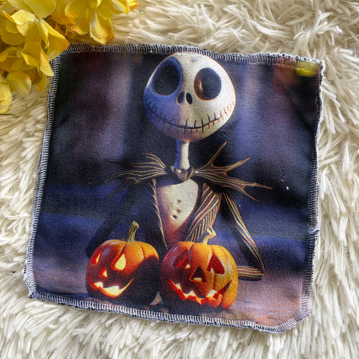 Débarbouillette personnage Halloween jack