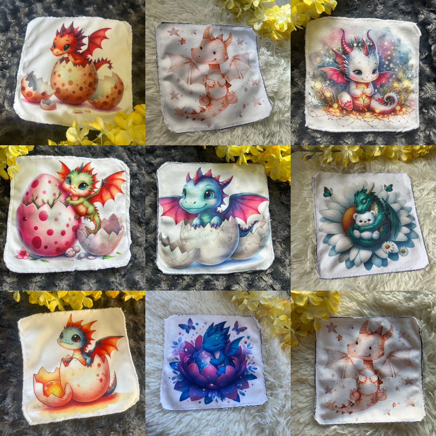 Débarbouillette dragon