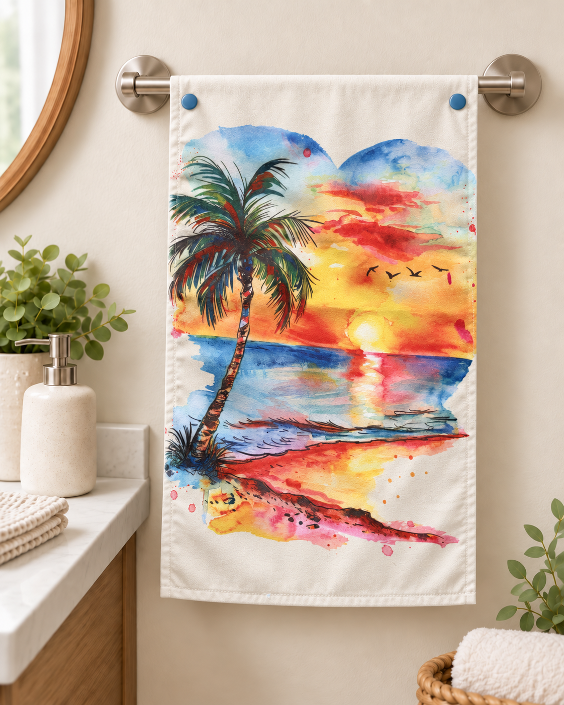 Serviette à main plage