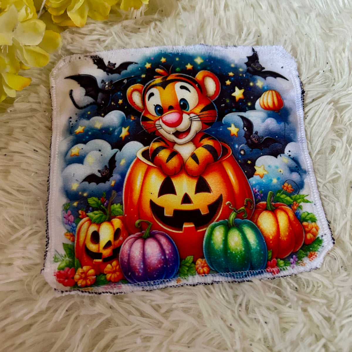 Débarbouillette personnage Halloween