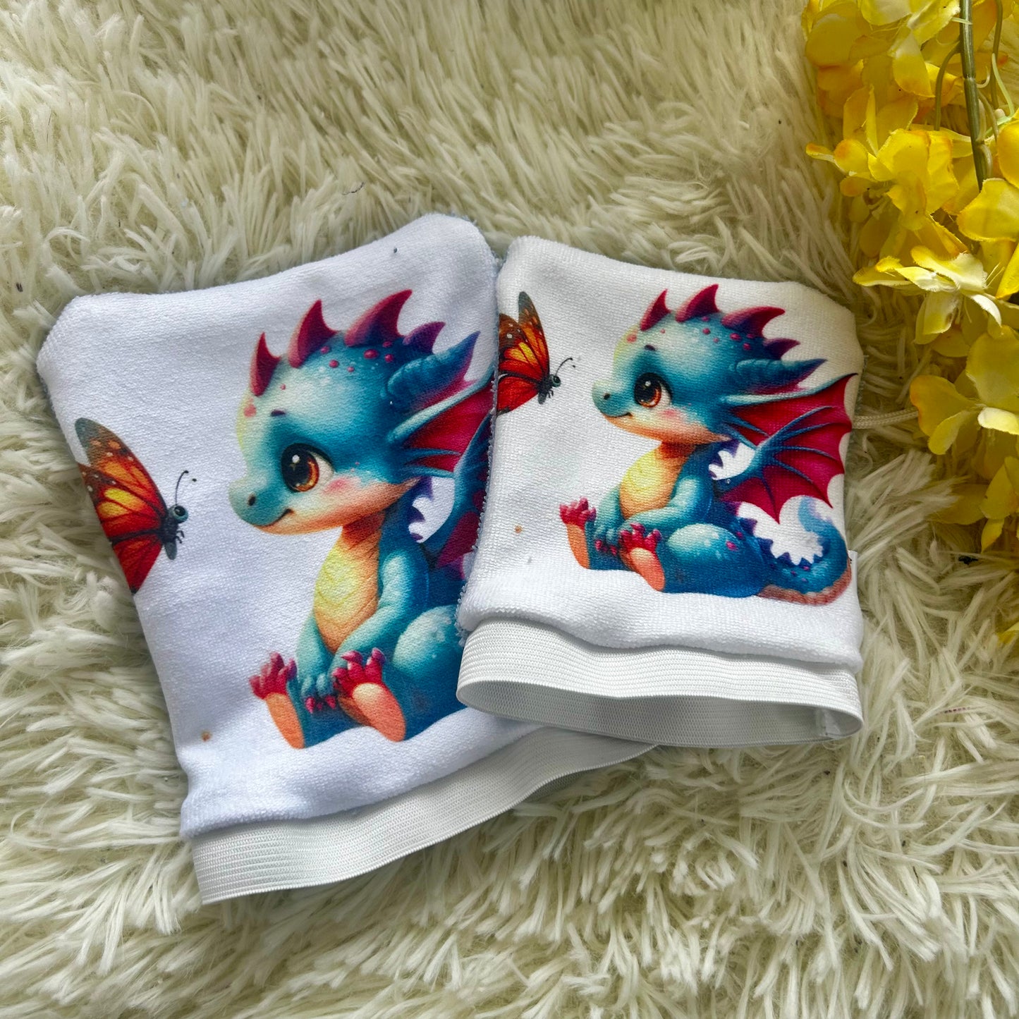 Mitaine de bain dragon