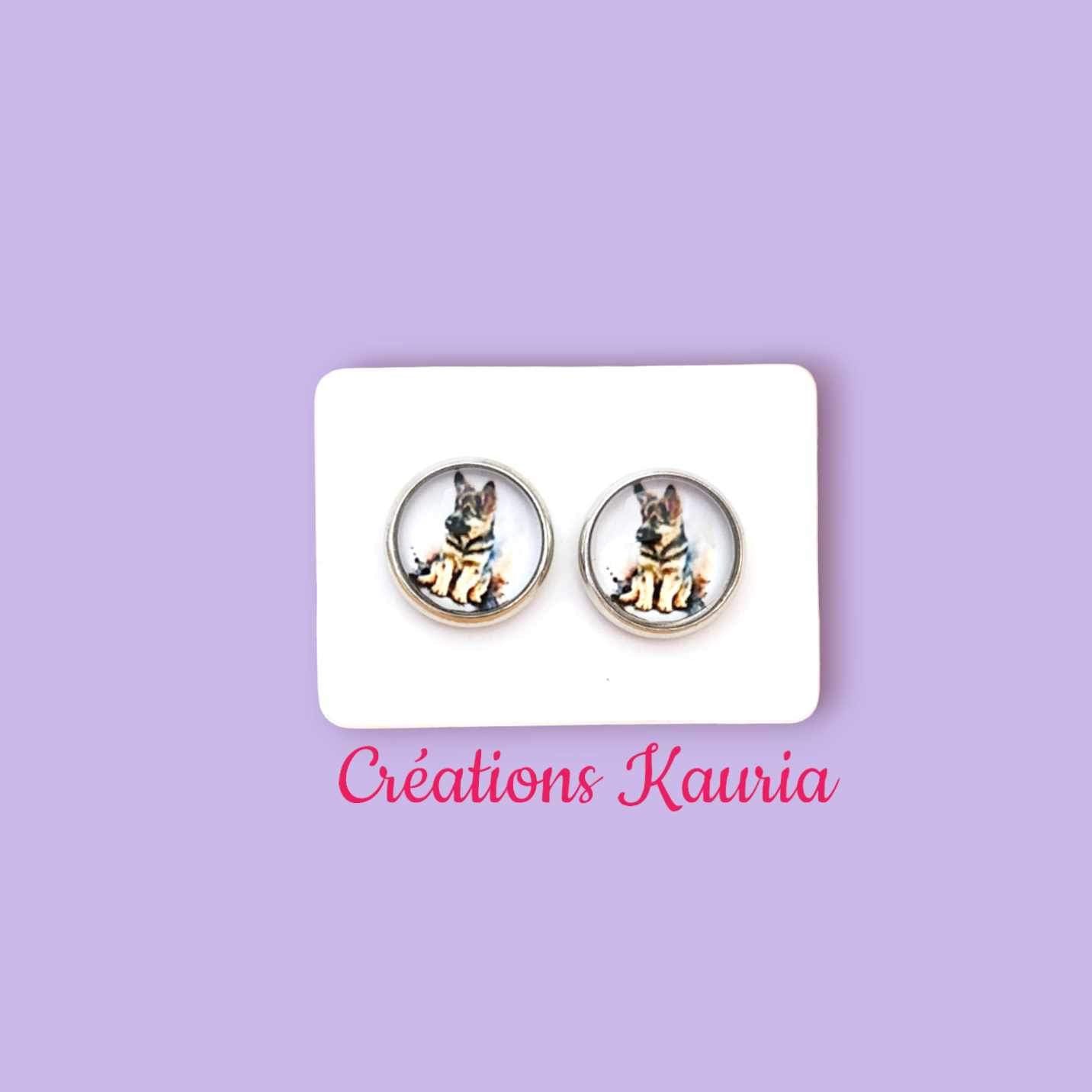 Boucle d’oreille chien Kauria