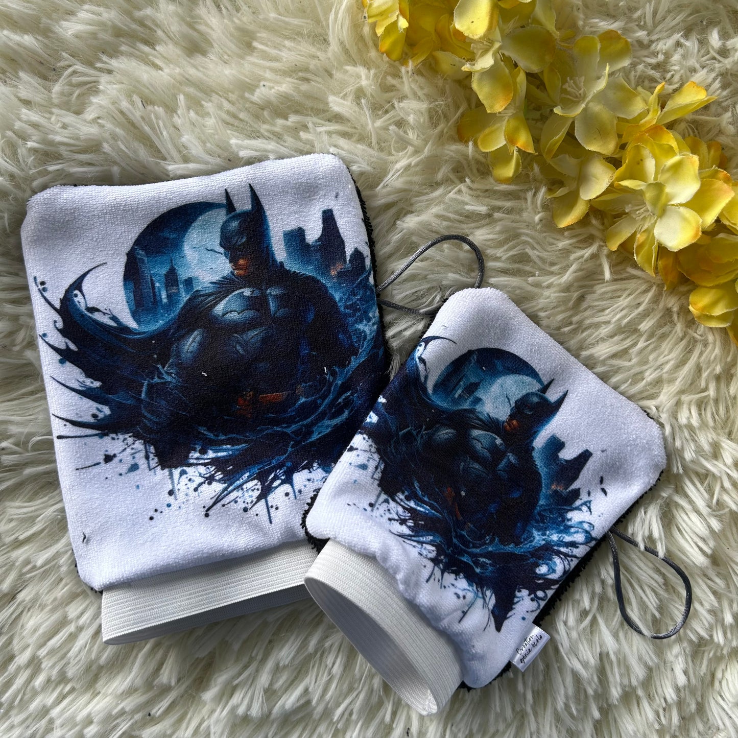 Mitaine de bain super heros