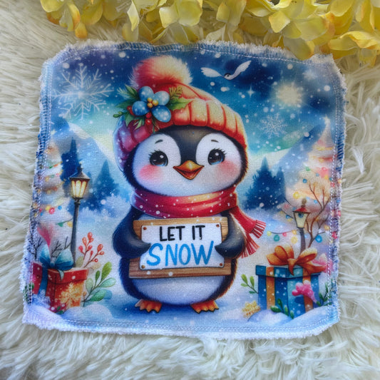 Débarbouillette pingouin