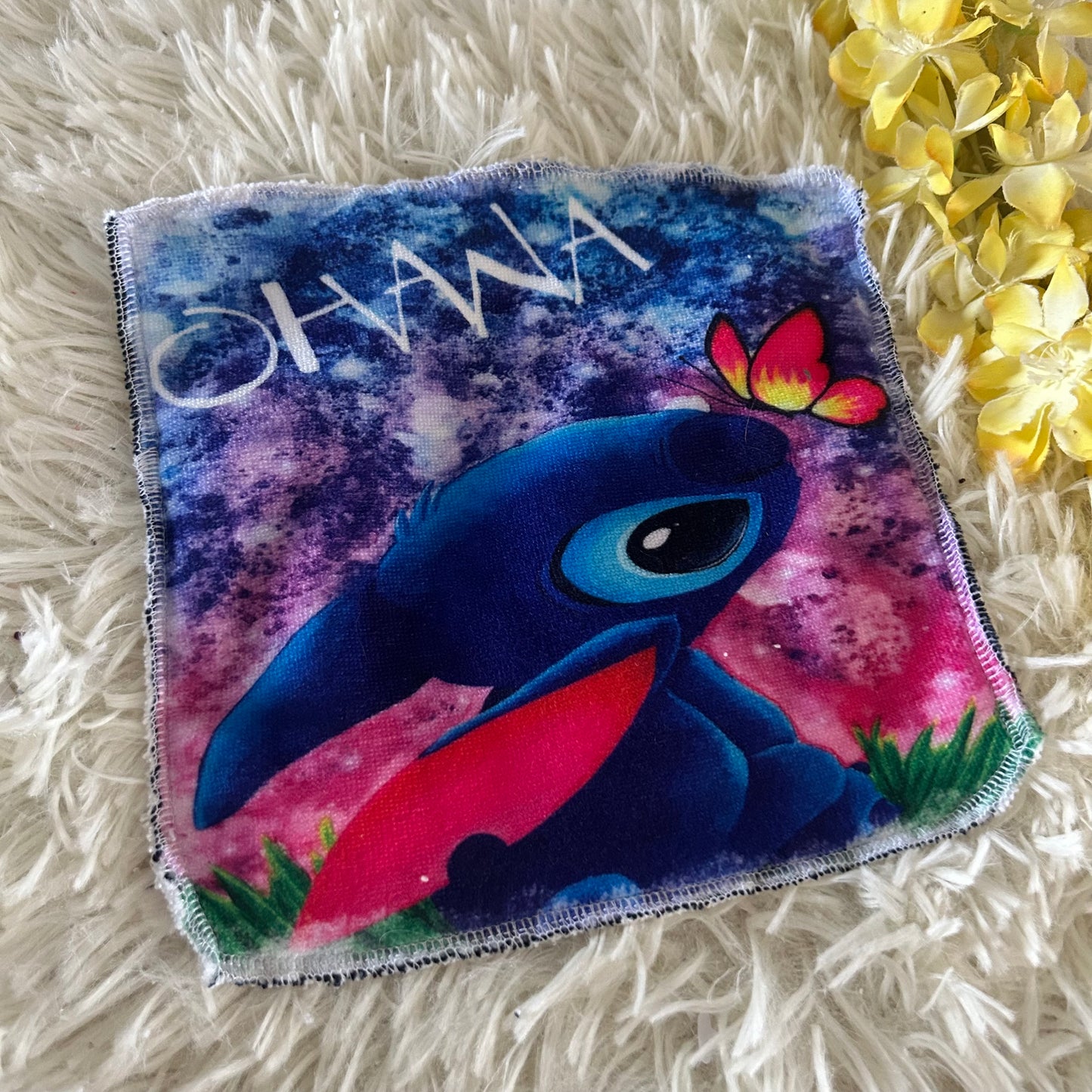 Débarbouillette extraterrestre bleu