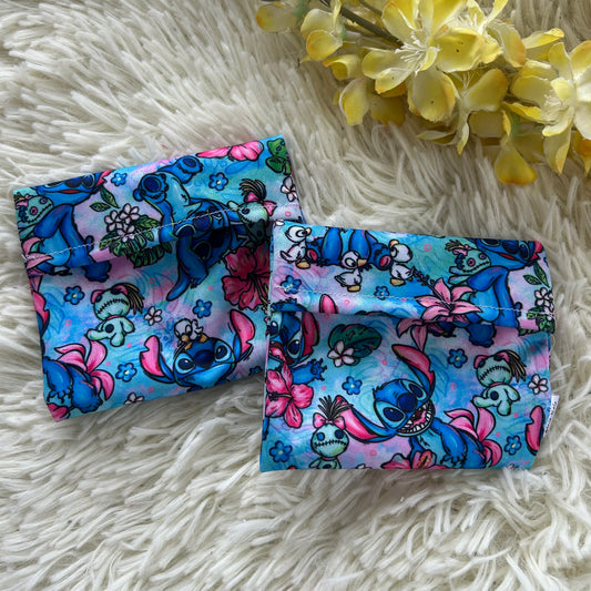 Pochette pour serviette hygiénique extraterrestre bleu