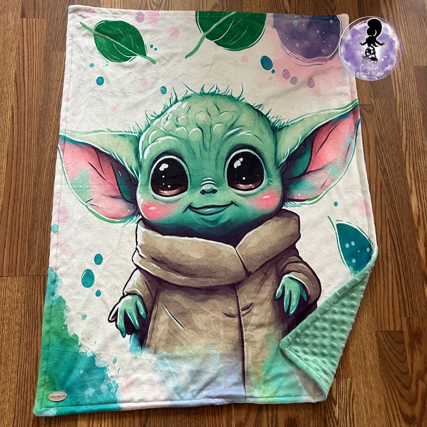 Doudou 30x40 extraterrestre vert