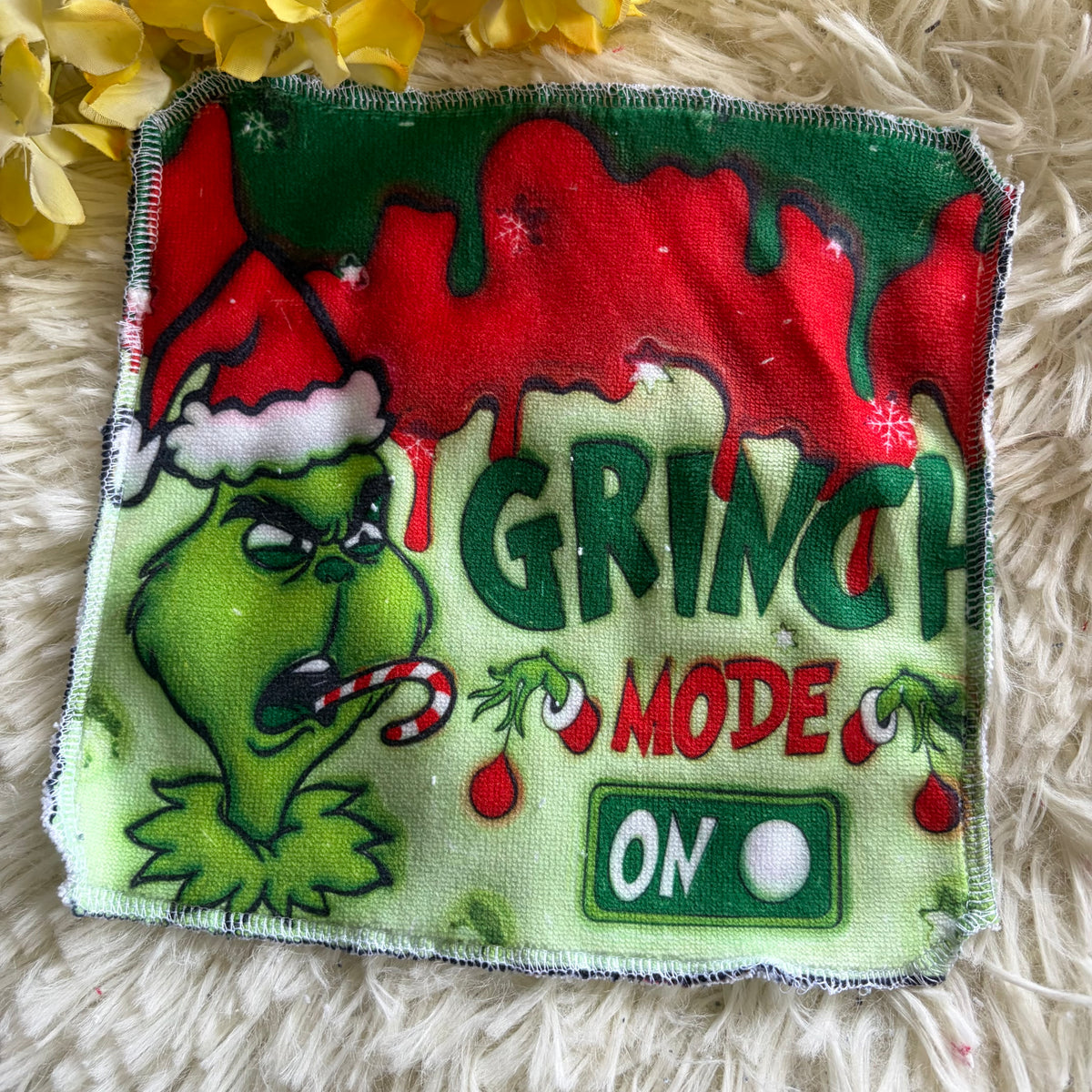 Débarbouillette  grincheux noel