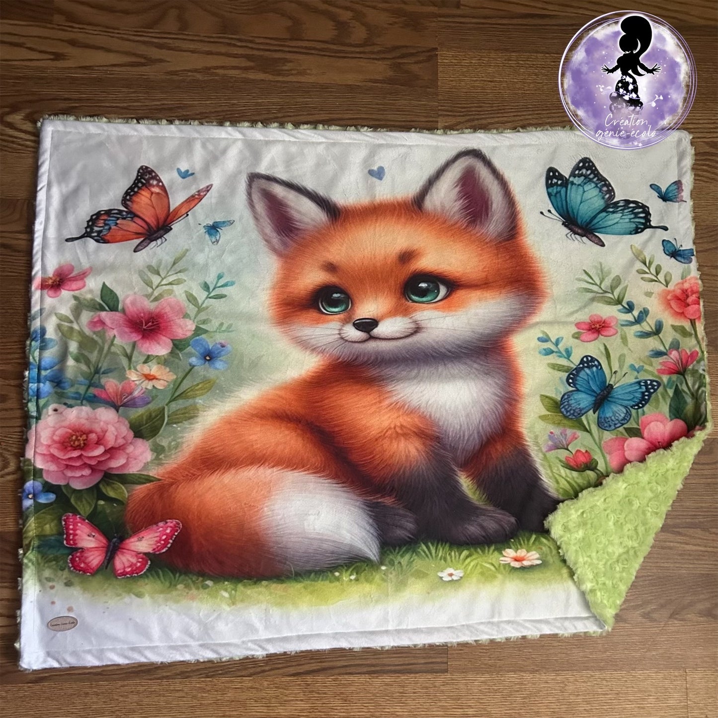 Doudou 30x40 renard fourrure