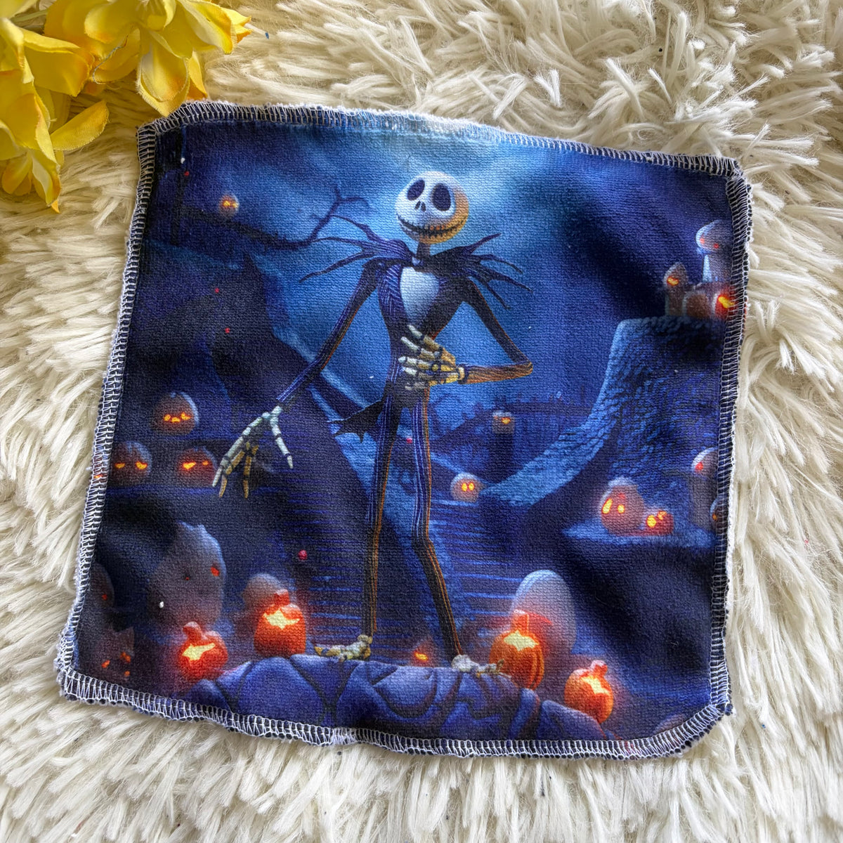 Débarbouillette personnage Halloween jack