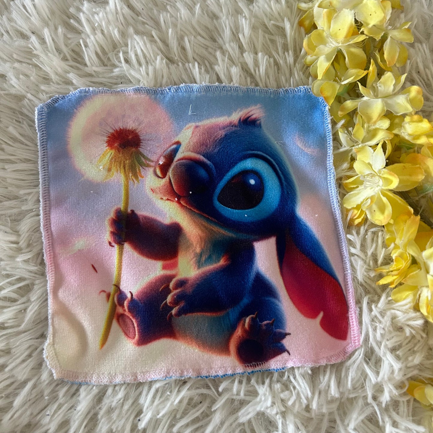 Débarbouillette extraterrestre bleu