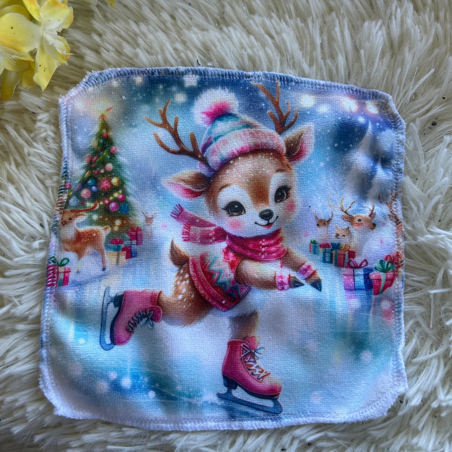 Débarbouillette personnage noel