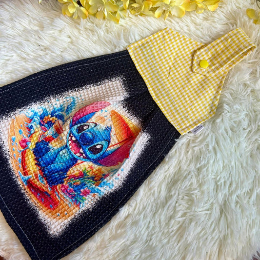 Serviette de four extraterrestre bleu