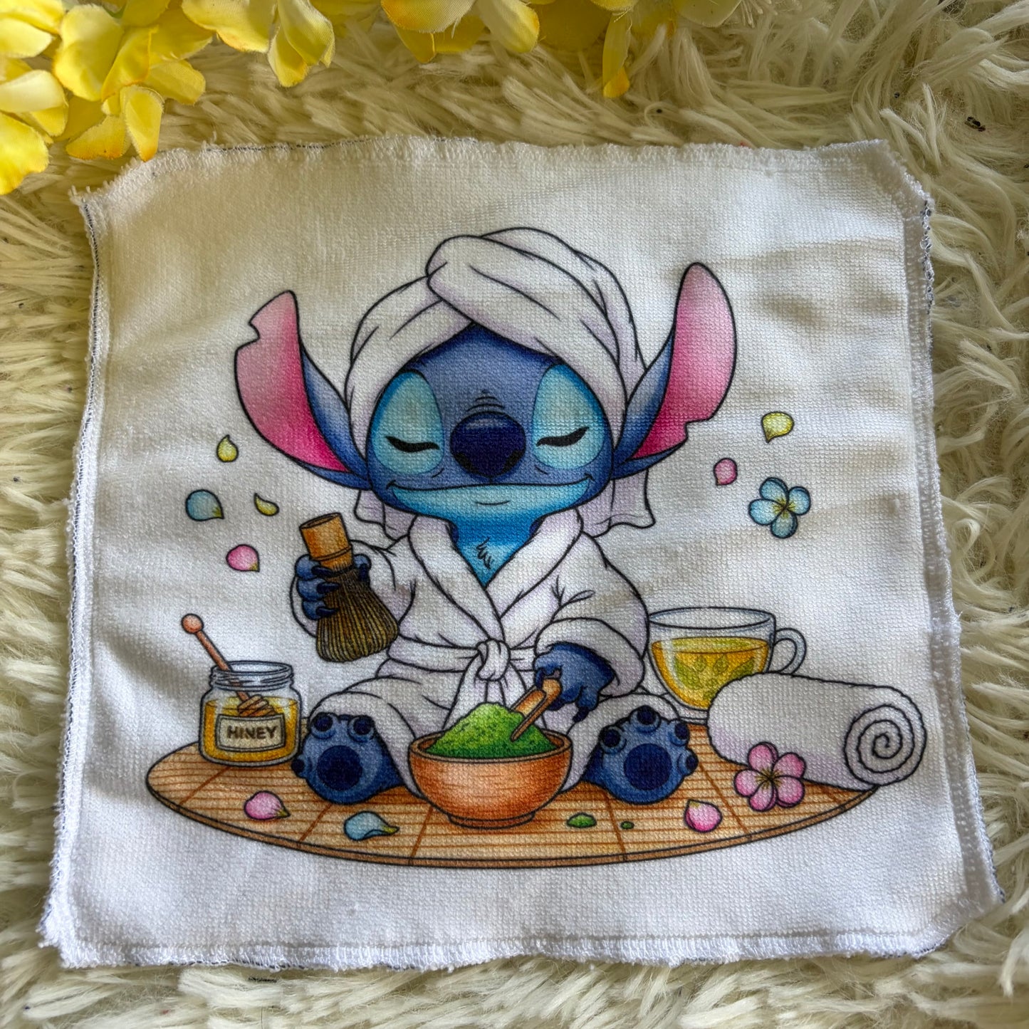 Débarbouillette extraterrestre bleu spa