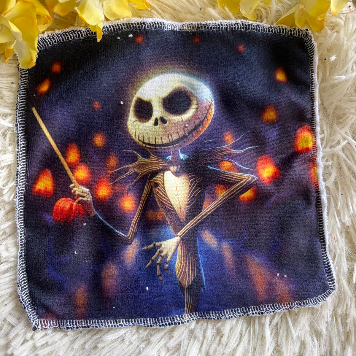 Débarbouillette personnage Halloween jack
