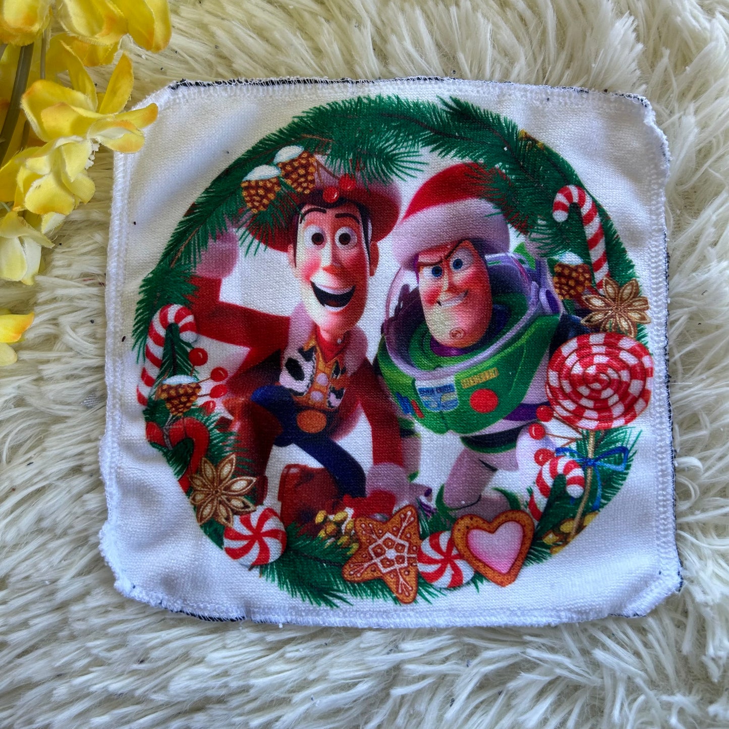 Débarbouillette personnage noel