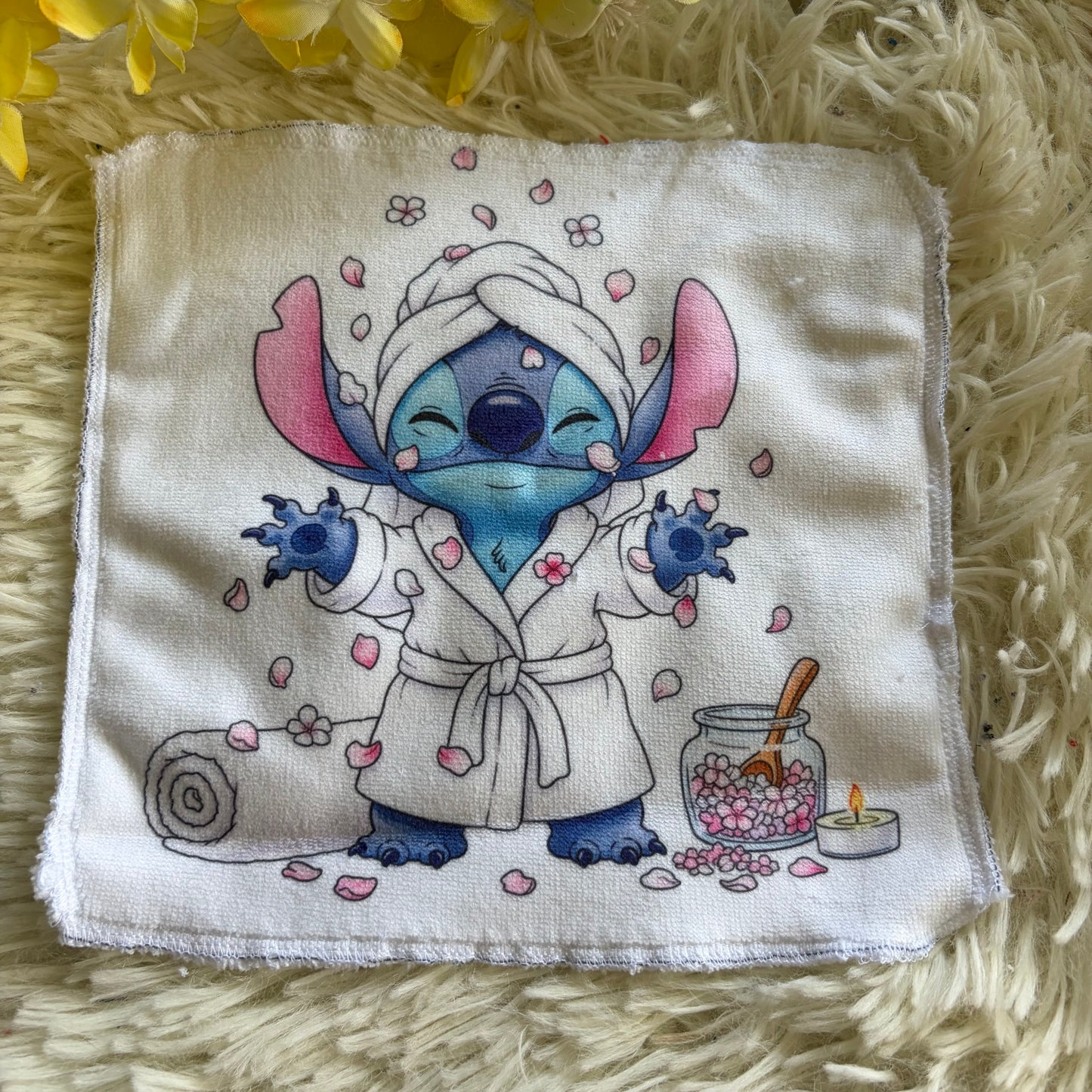 Débarbouillette extraterrestre bleu spa