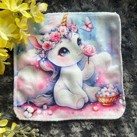 Débarbouillette licorne