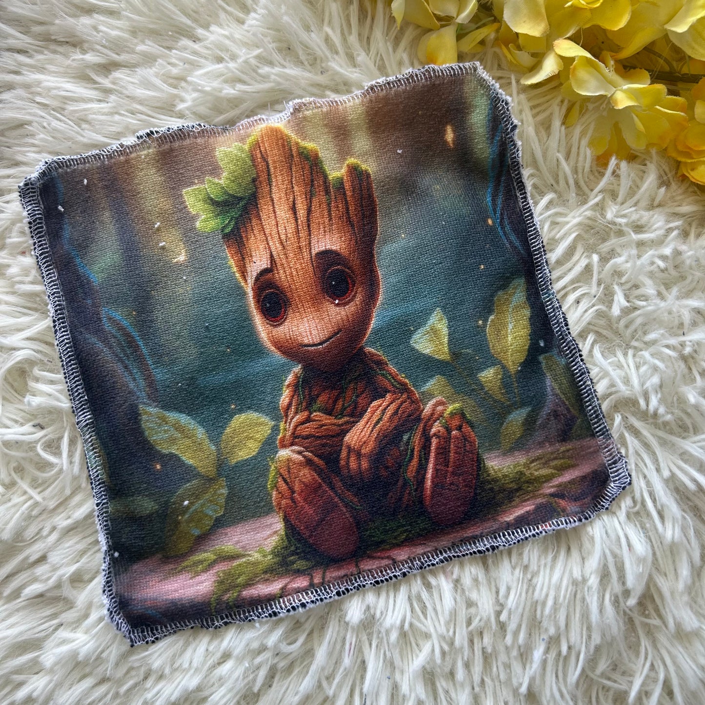 Débarbouillette personnage auto
