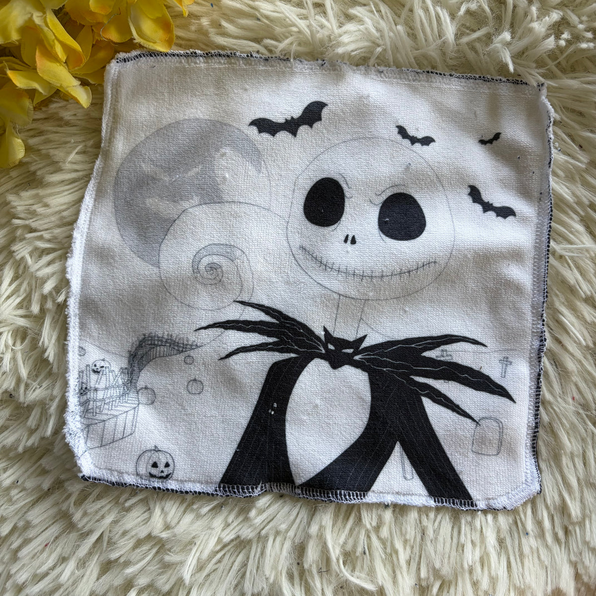 Débarbouillette personnage Halloween jack