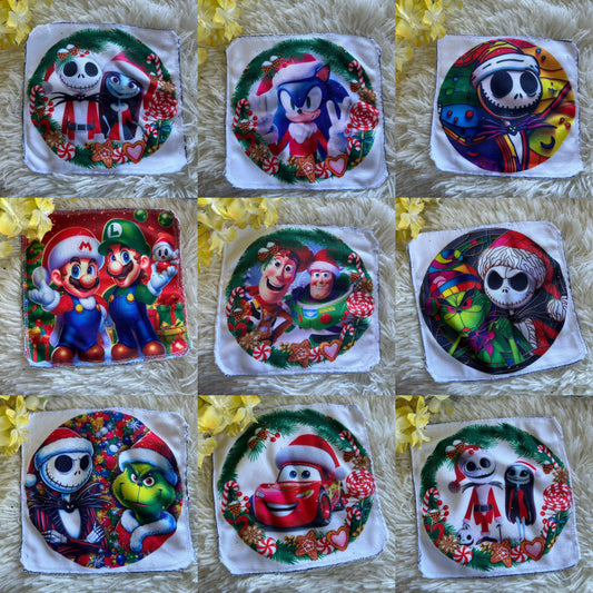 Débarbouillette personnage noel