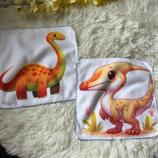 Débarbouillette dino