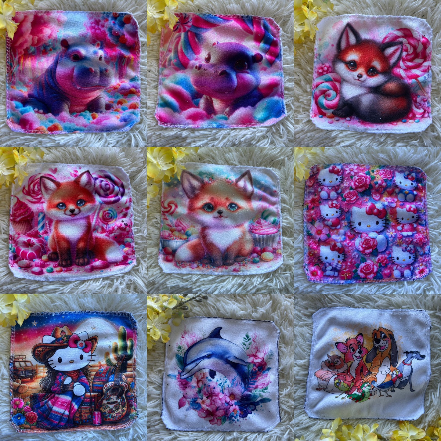 Débarbouillette animaux